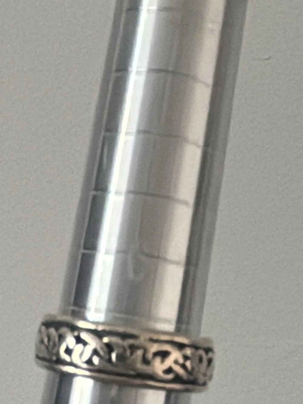 Vintage Sterling Silver Eternity Celtic Design Ring